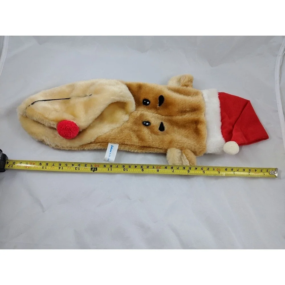 Reindeer Plush Christmas Stocking Sack 17 Inch Echiverri  & Co‎